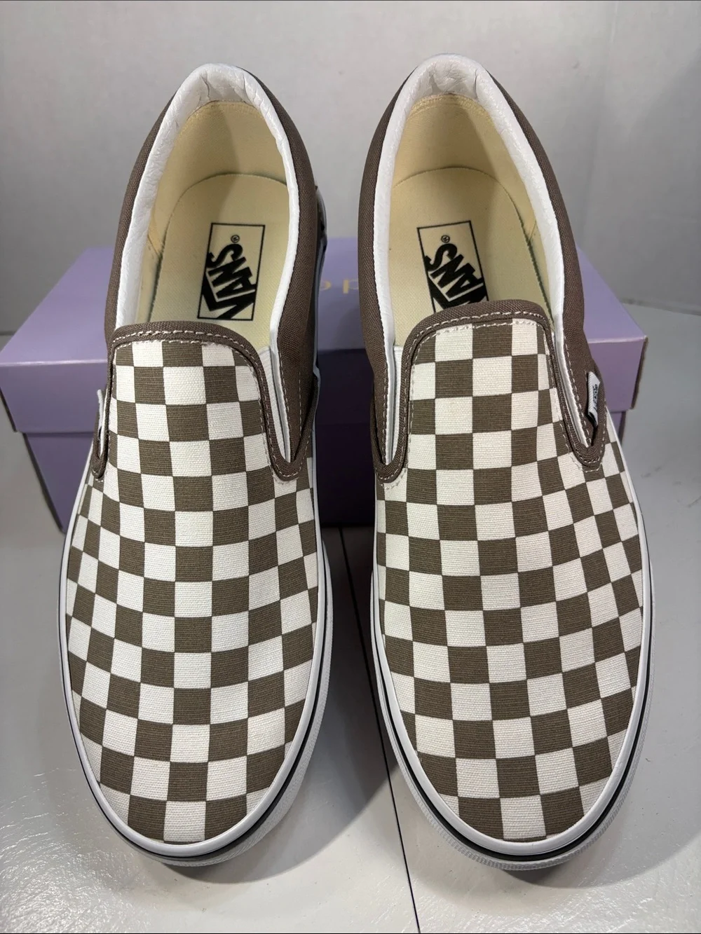 NWT Vans Classic Checkerboard Slip-Ons Men’s 10 - Picture 4 of 10